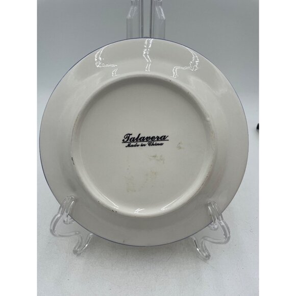 Talavera Hand-Painted Decorative Plate 8" Floral Design Vintage Collectible Made - Picture 4 of 6